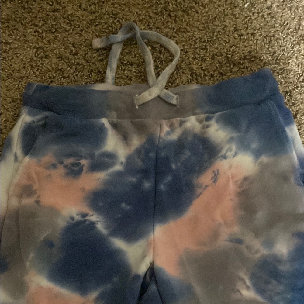 Charlies Blue and Pink Tie-Dye Track Pants